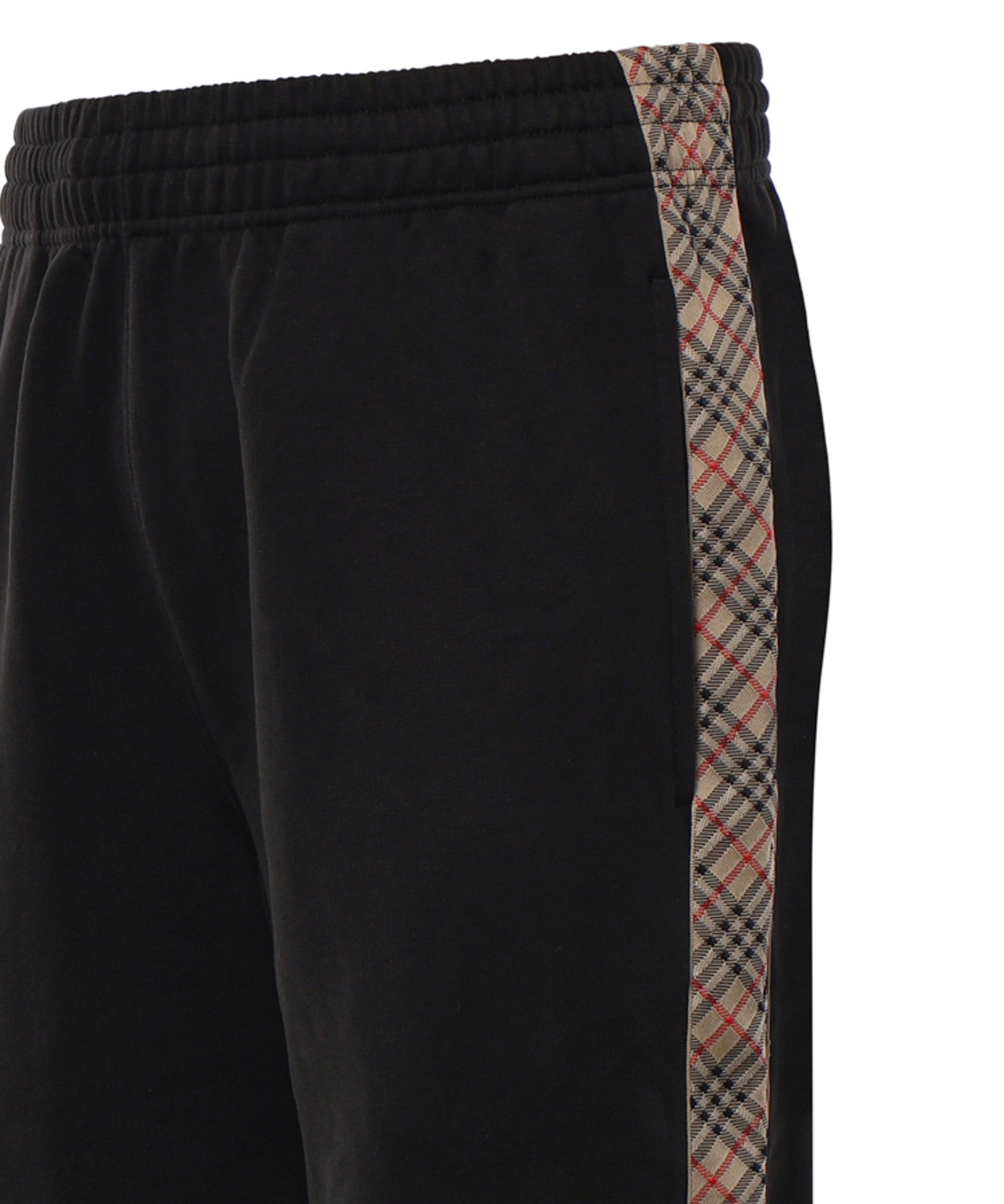 Pantaloni da jogging in cotone con finiture Check 8130399 A1189 BURBERRY 