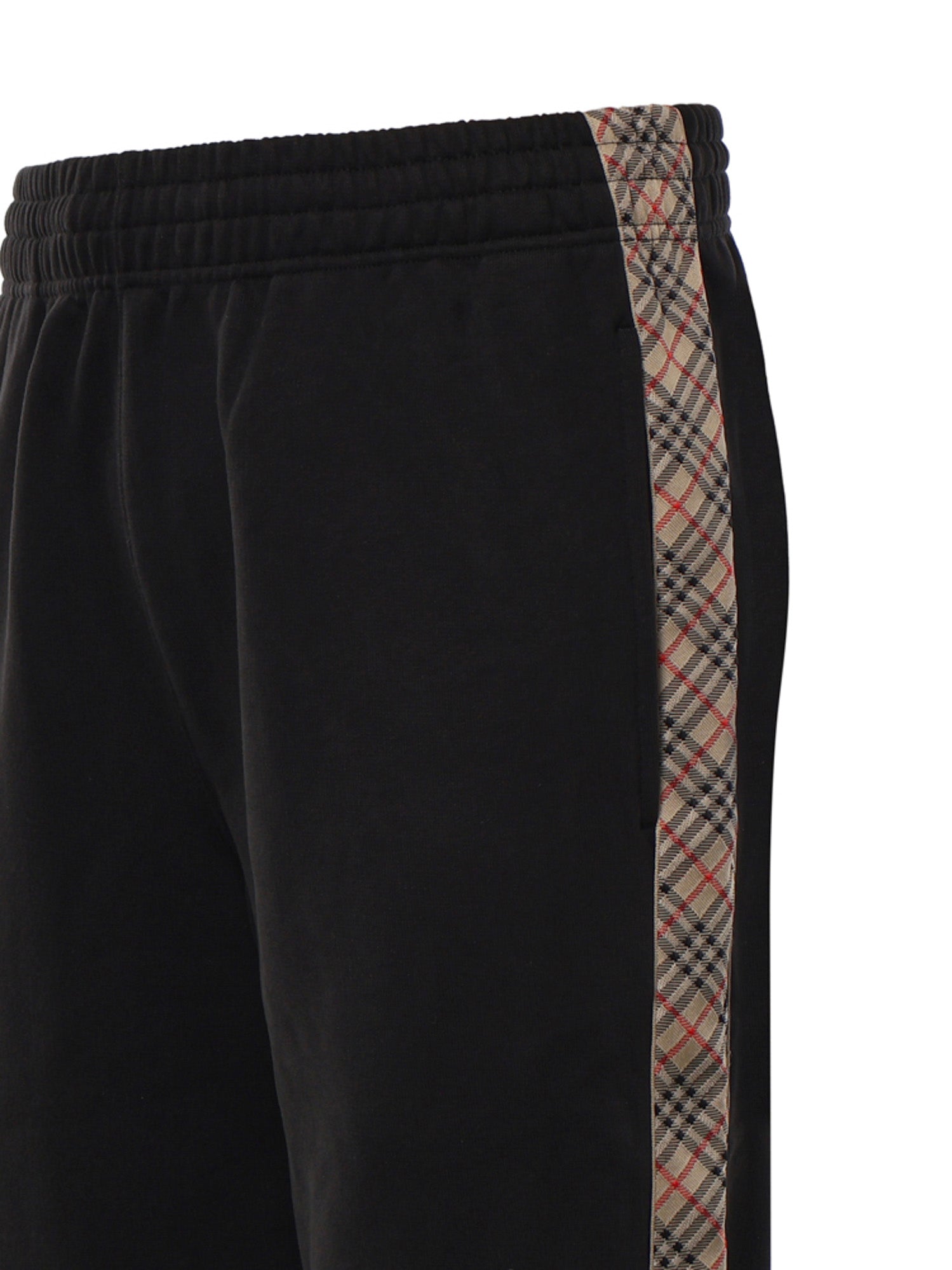 Pantaloni da jogging in cotone con finiture Check 8130399 A1189 BURBERRY 