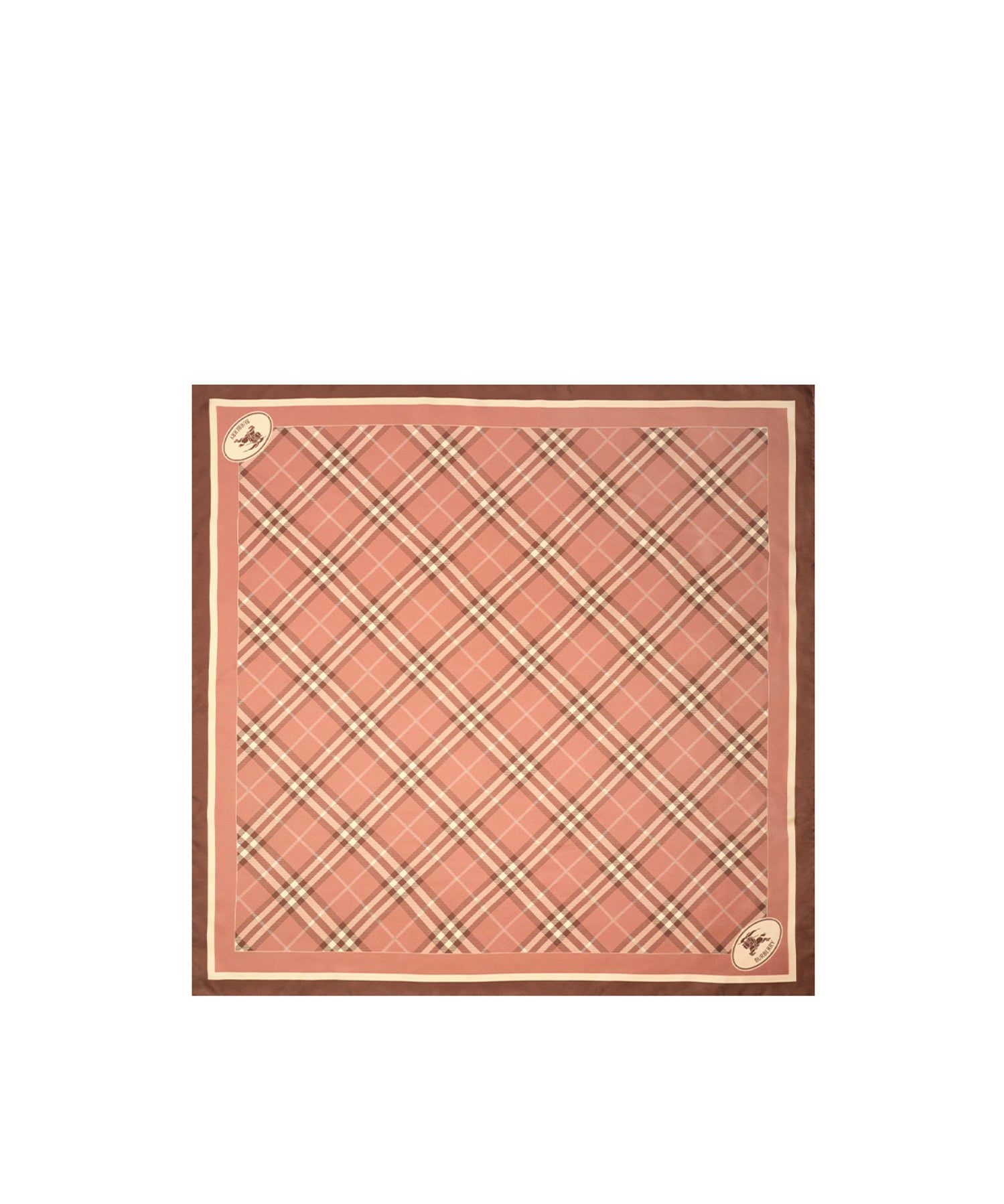 Foulard in seta Check con Knight Stamp 8131711 B1477 BURBERRY 