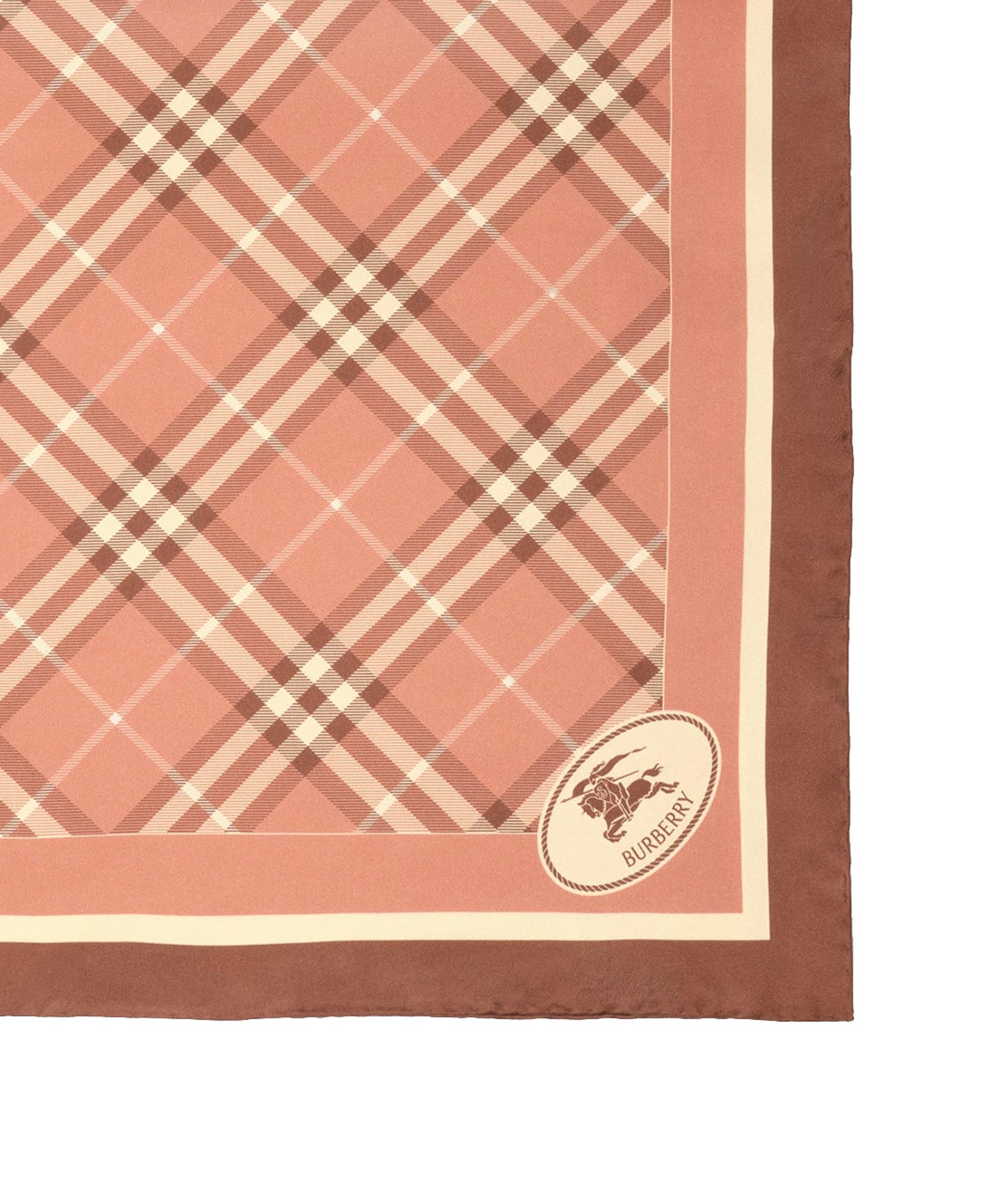Foulard in seta Check con Knight Stamp 8131711 B1477 BURBERRY 