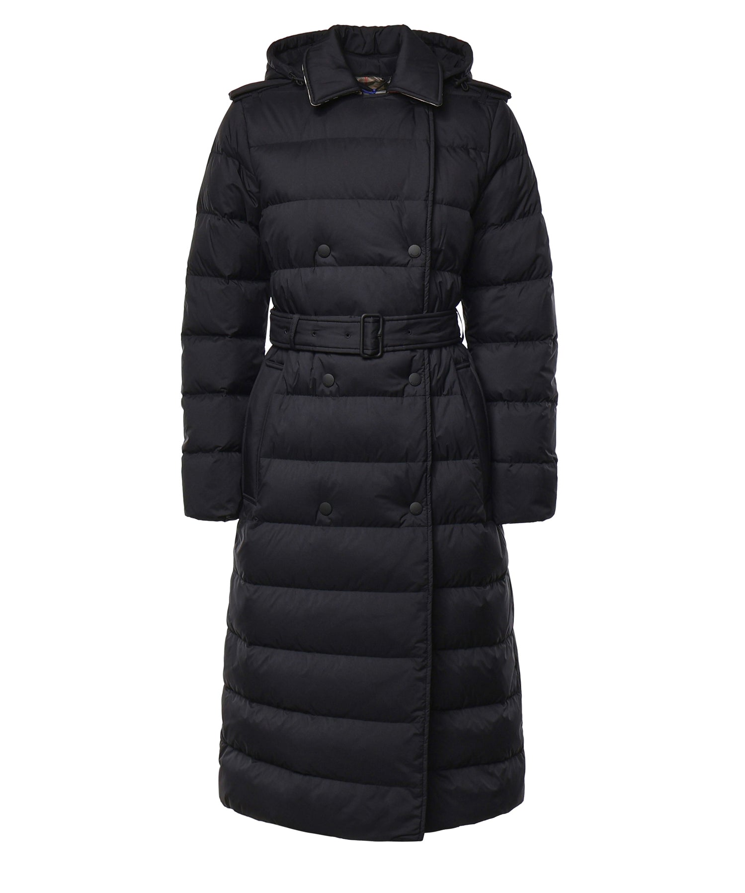 Piumino lungo in nylon con cappuccio 8131873 A1189 BURBERRY 