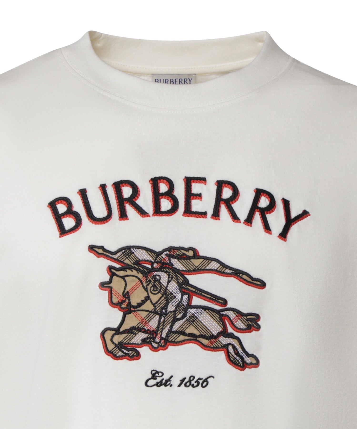 T-shirt con logo in cotone 8132683 B7078 BURBERRY 