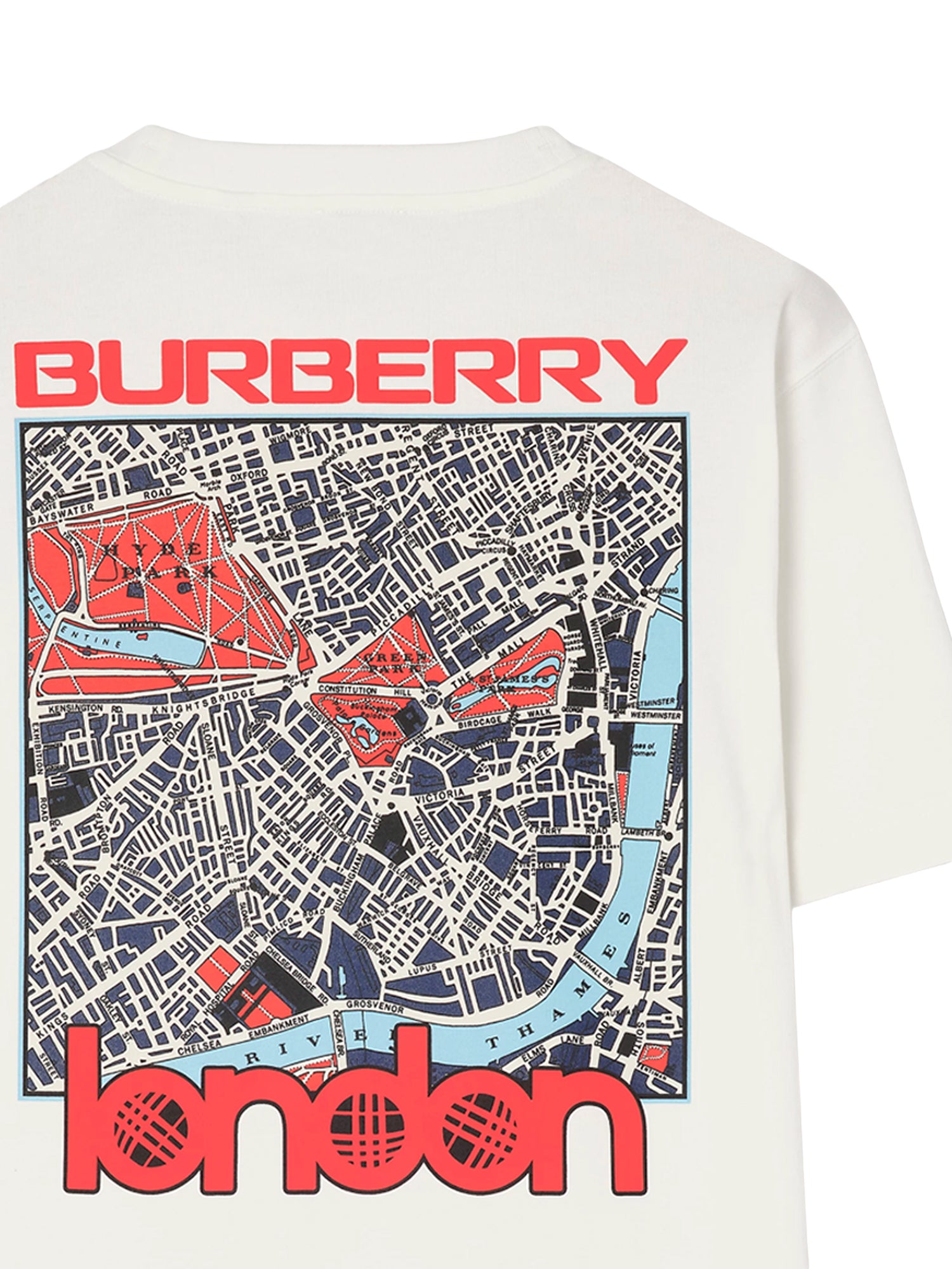 T-shirt in cotone con stampa 8132692 B7078 BURBERRY 
