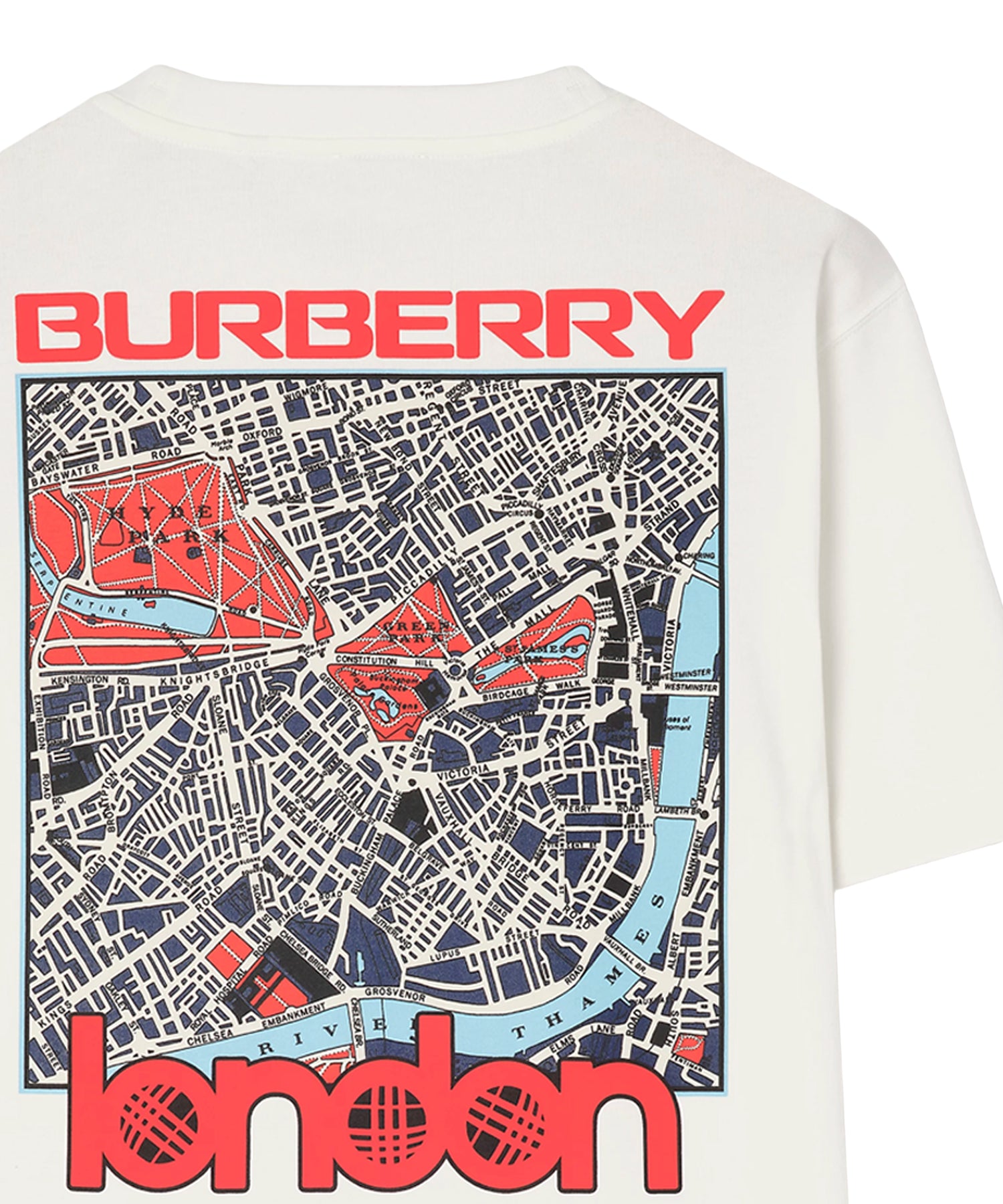 T-shirt in cotone con stampa 8132692 B7078 BURBERRY 