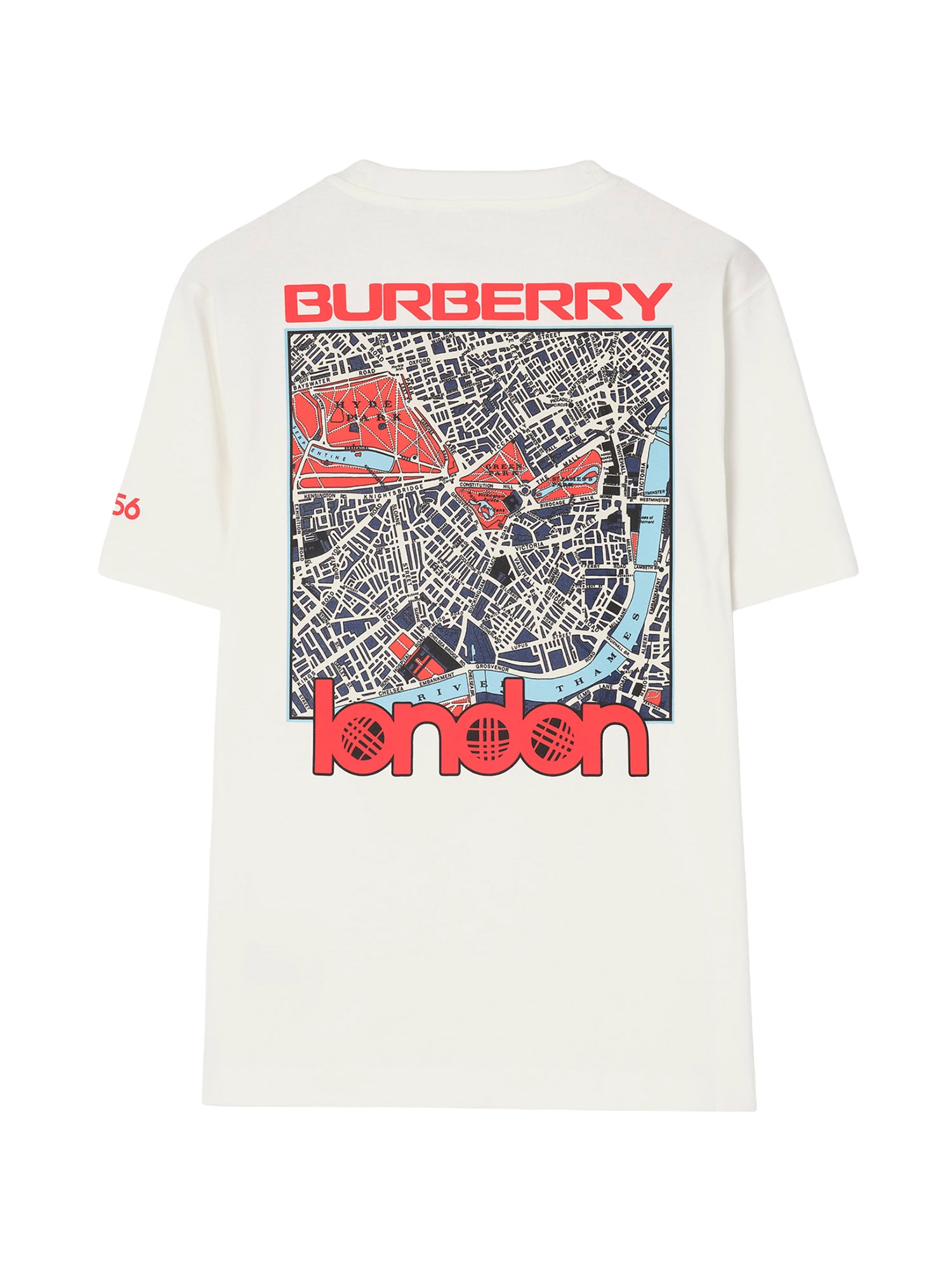 T-shirt in cotone con stampa 8132692 B7078 BURBERRY 