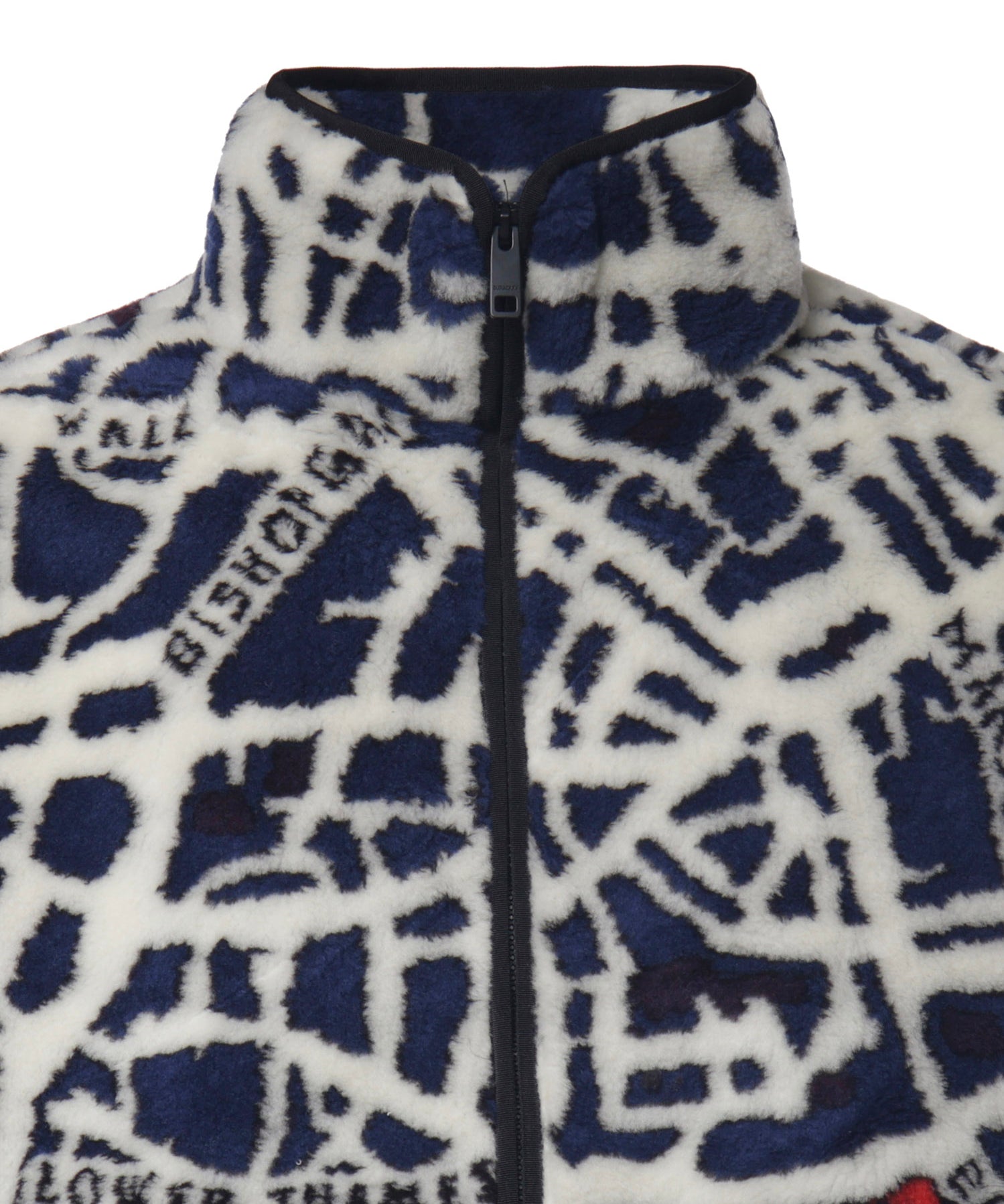 Giacca in pile con mappa Londra 8134276 C7228 BURBERRY 