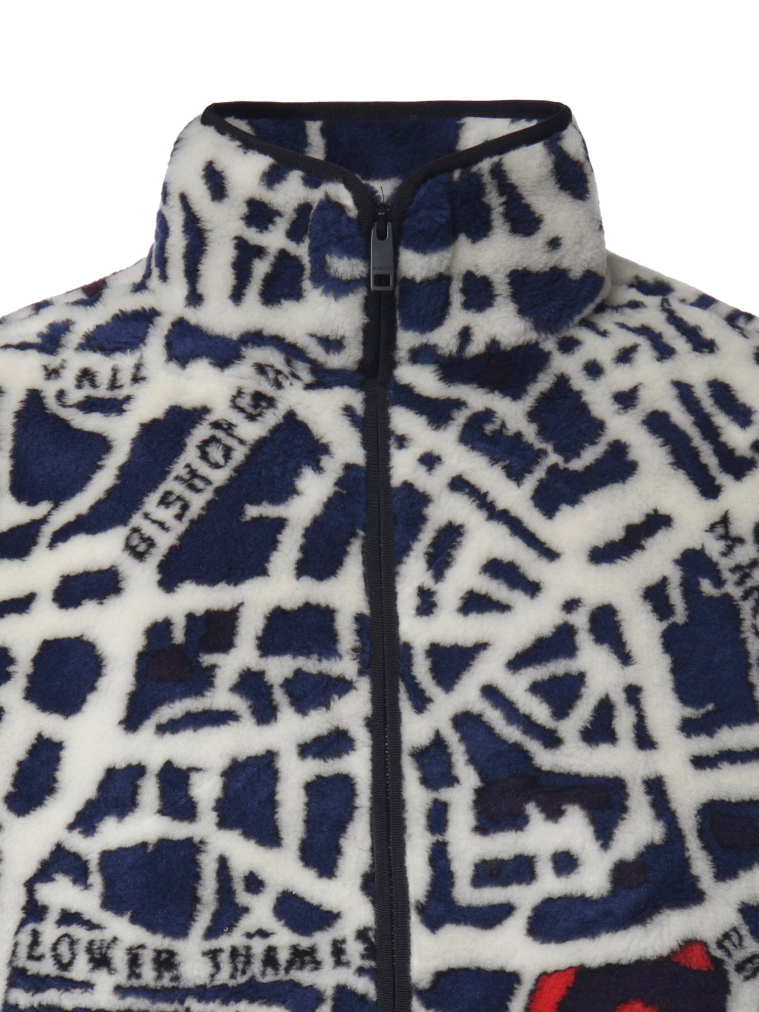 Giacca in pile con mappa Londra 8134276 C7228 BURBERRY 