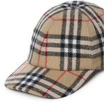 Berretto da baseball in lana Check 8135148 A7028 BURBERRY 