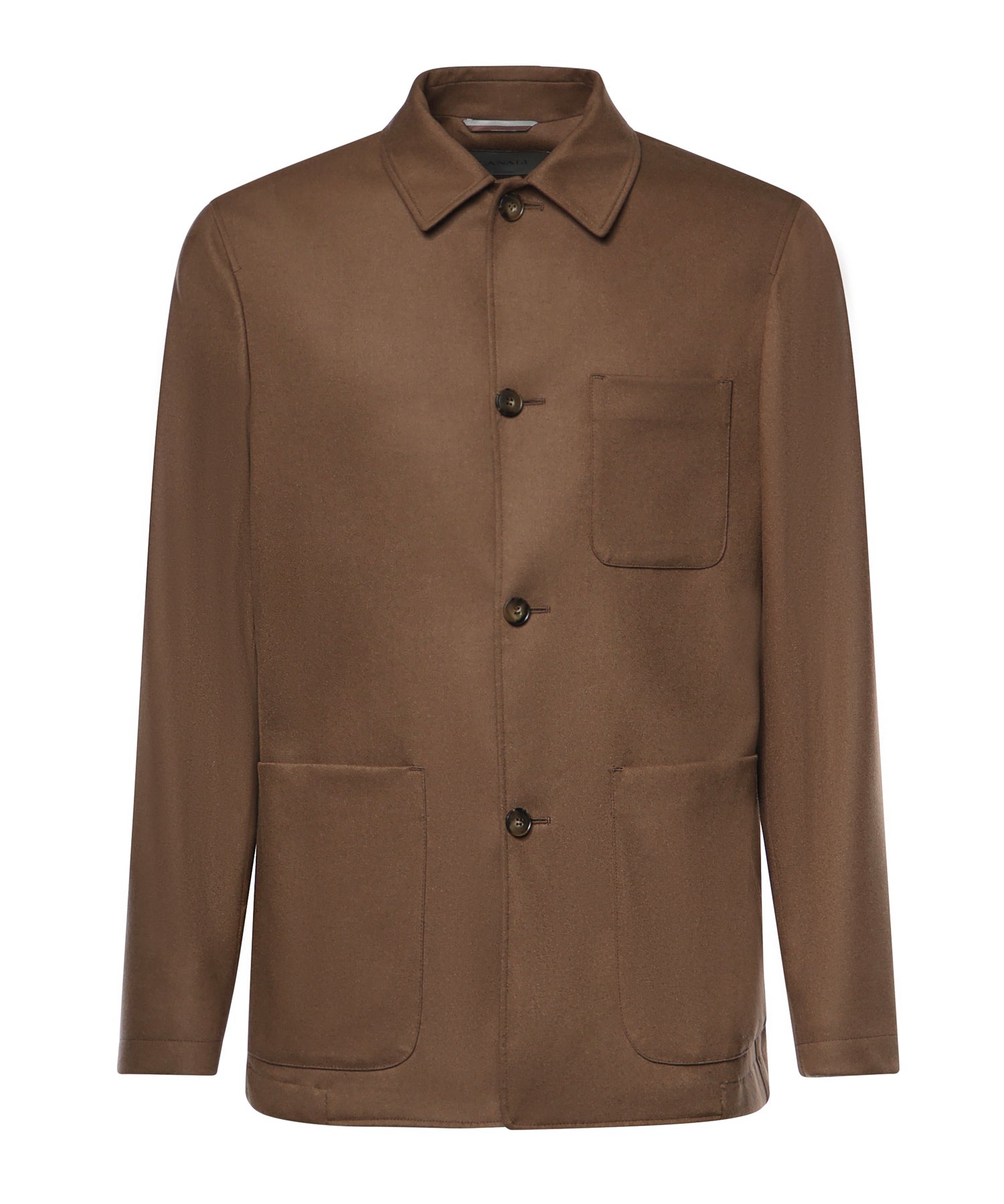 Overshirt in flanella di lana 31028 AN04763704 CANALI 