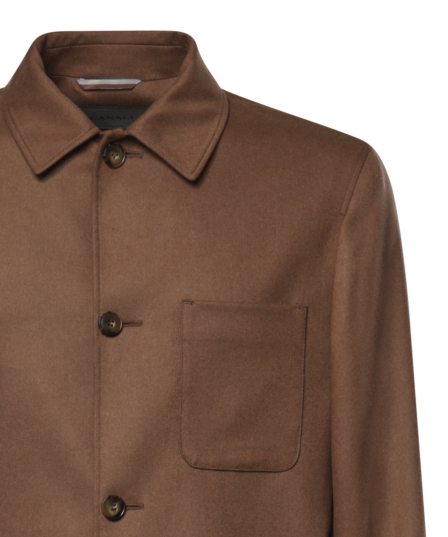Overshirt in flanella di lana 31028 AN04763704 CANALI 