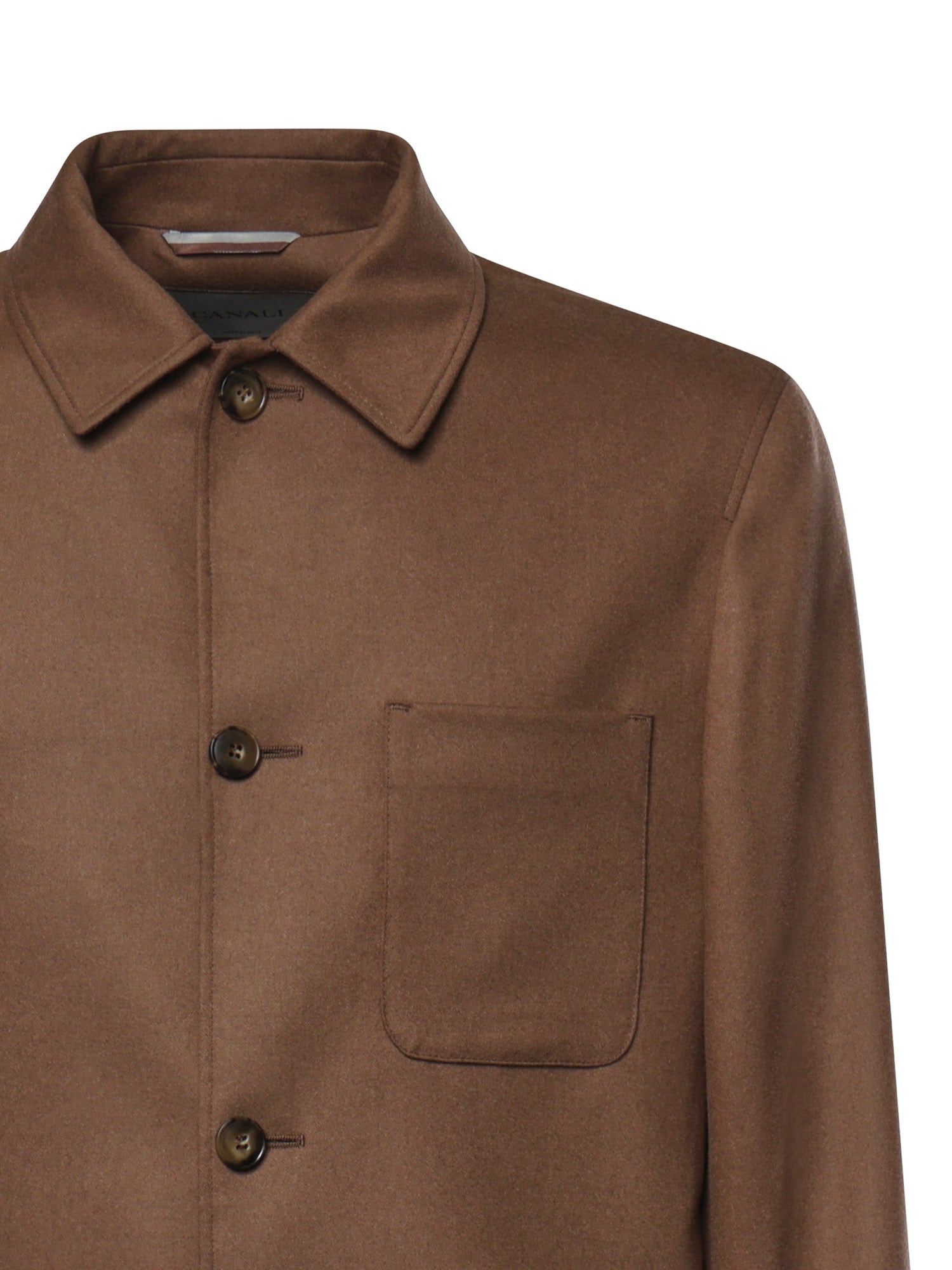 Overshirt in flanella di lana 31028 AN04763704 CANALI 
