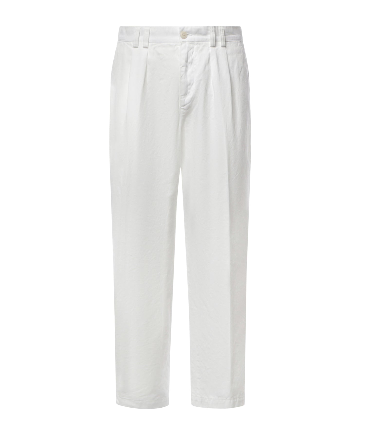 Pantaloni a due pieghe in gabardine di cotone<BR/><BR/> D91606 PT016665 CANALI 