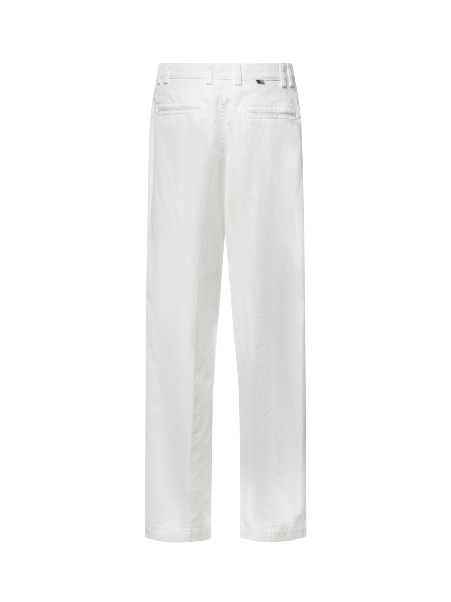 Pantaloni a due pieghe in gabardine di cotone<BR/><BR/> D91606 PT016665 CANALI 
