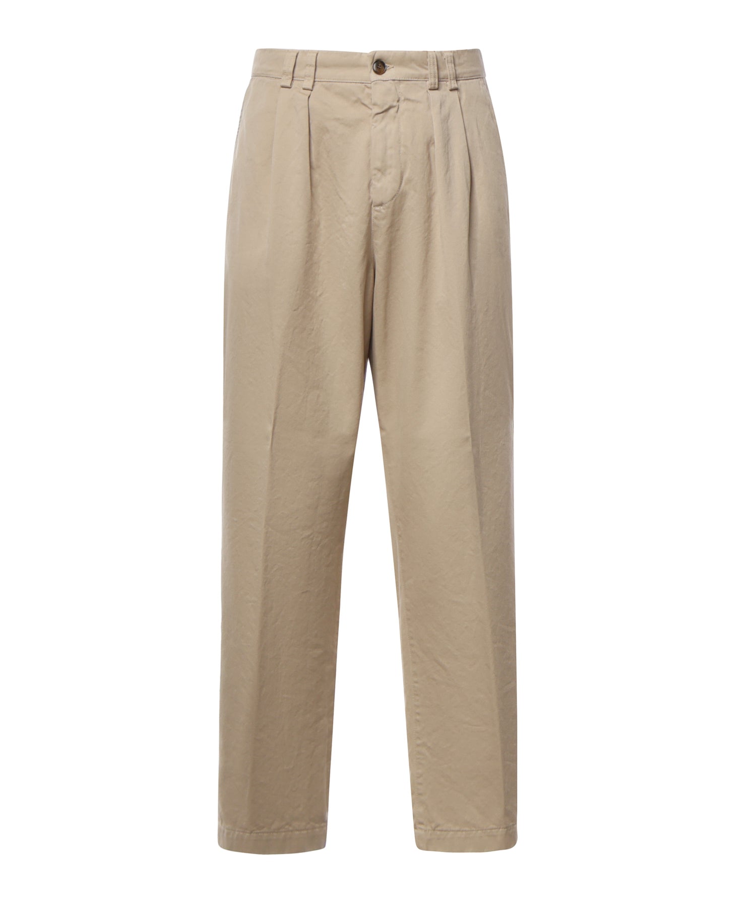 Pantaloni a due pieghe in gabardine di cotone D91606 PT01666727 CANALI 