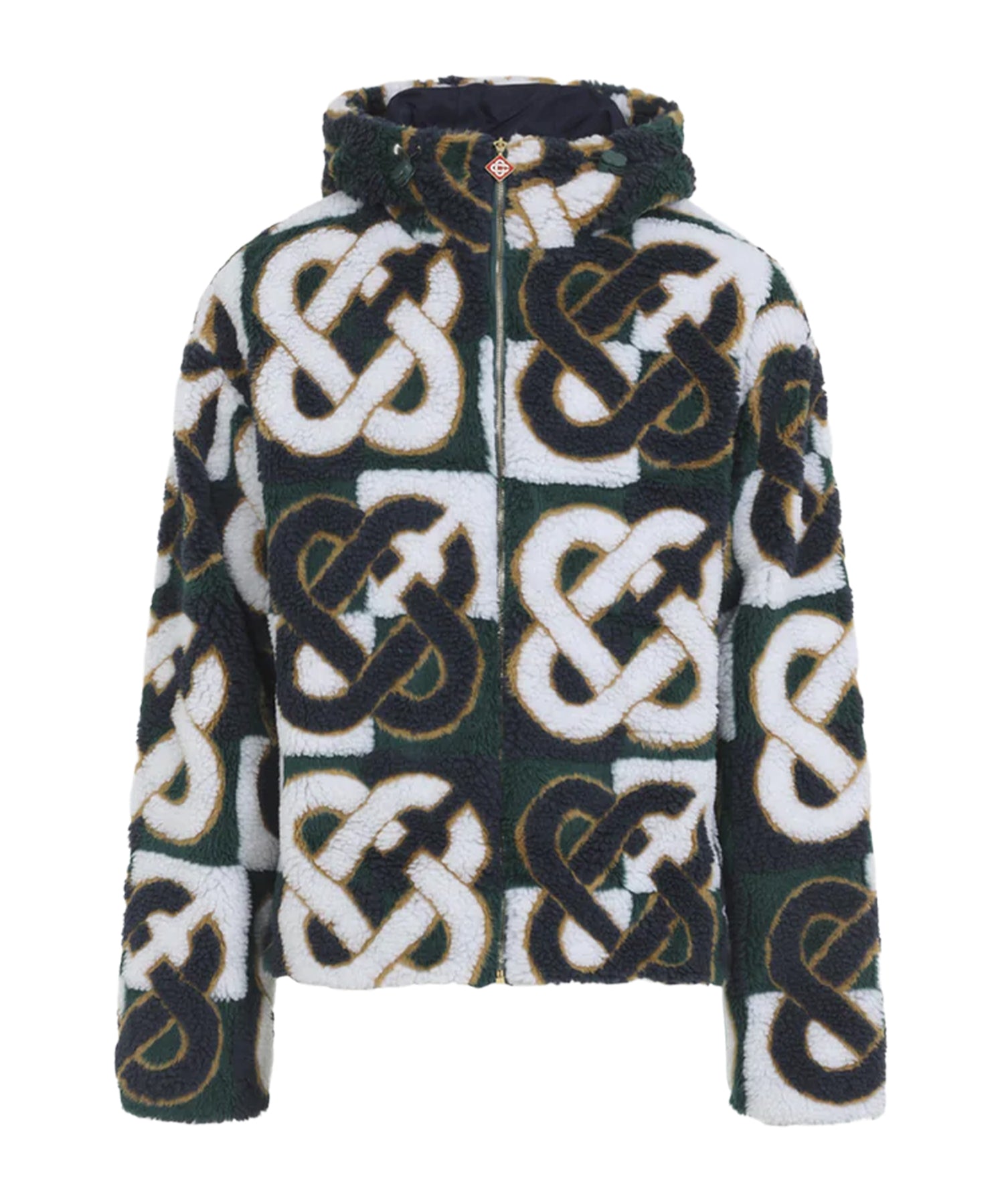 Giacca in pile Monogram con cappuccio MPF26JK498 01 CASABLANCA 