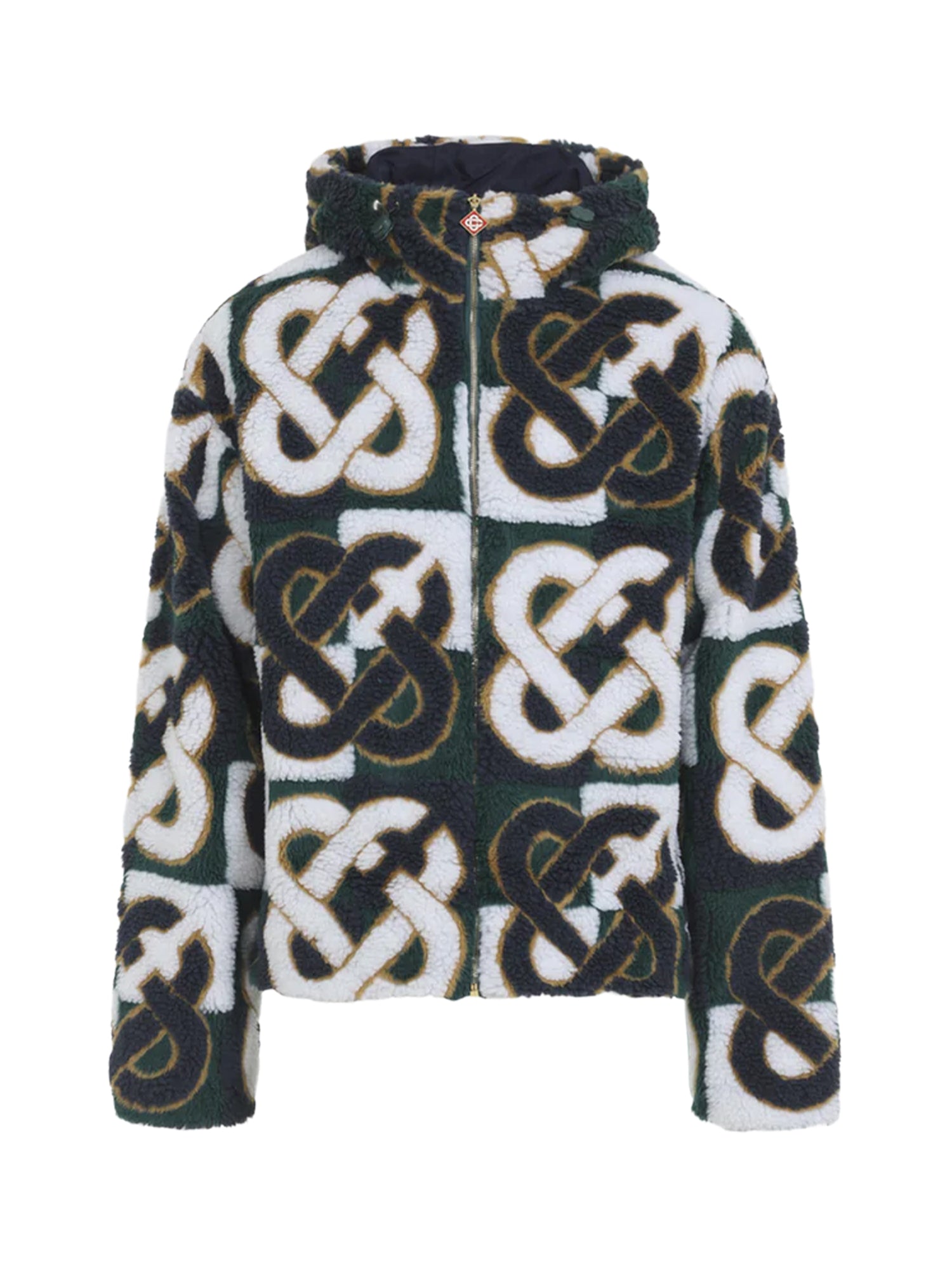 Giacca in pile Monogram con cappuccio MPF26JK498 01 CASABLANCA 