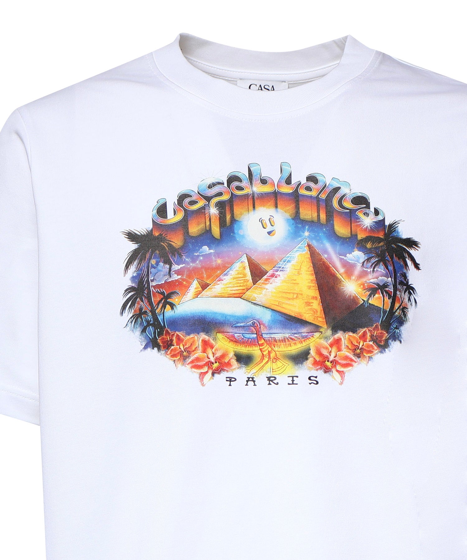 T-shirt in cotone con stampa MPF26JTS001 09 CASABLANCA 