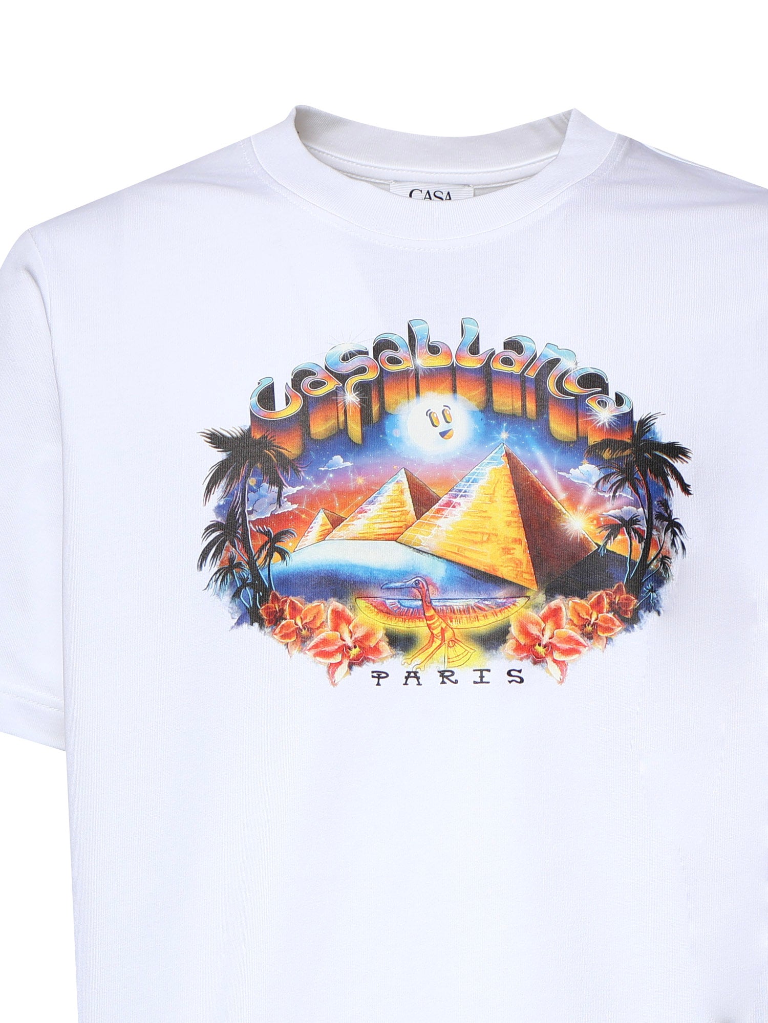T-shirt in cotone con stampa MPF26JTS001 09 CASABLANCA 