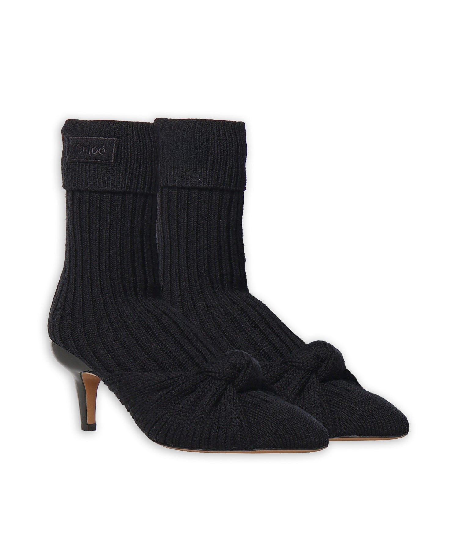 Stivaletti Suzie in lana a coste CH26A20KZB 001 CHLOÉ 