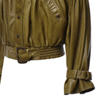 Giacca cropped in pelle CH26ACV19201 3D2 CHLOÉ 
