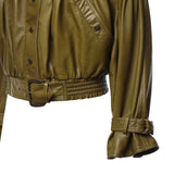 Giacca cropped in pelle CH26ACV19201 3D2 CHLOÉ 