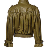 Giacca cropped in pelle CH26ACV19201 3D2 CHLOÉ 