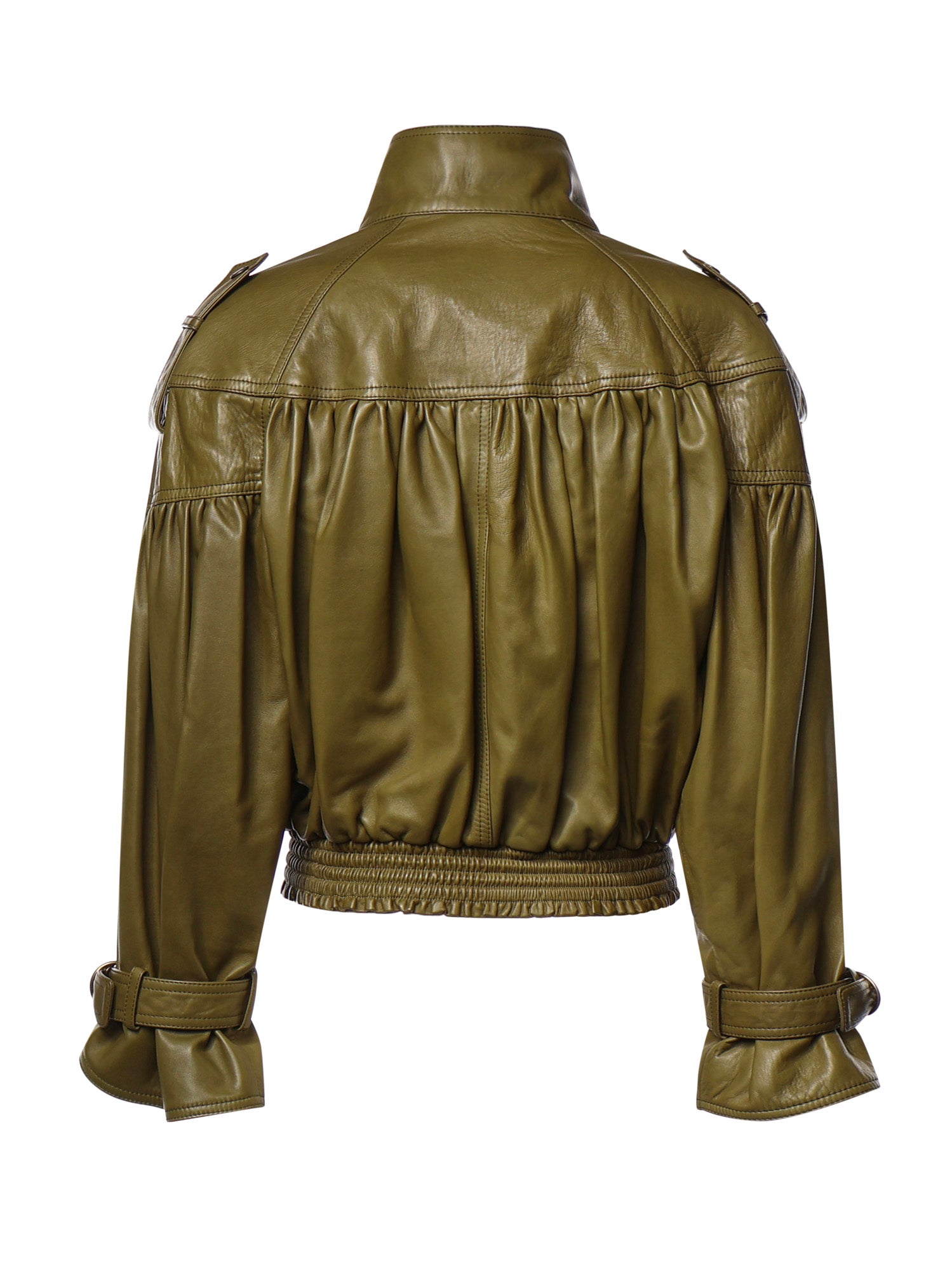 Giacca cropped in pelle CH26ACV19201 3D2 CHLOÉ 