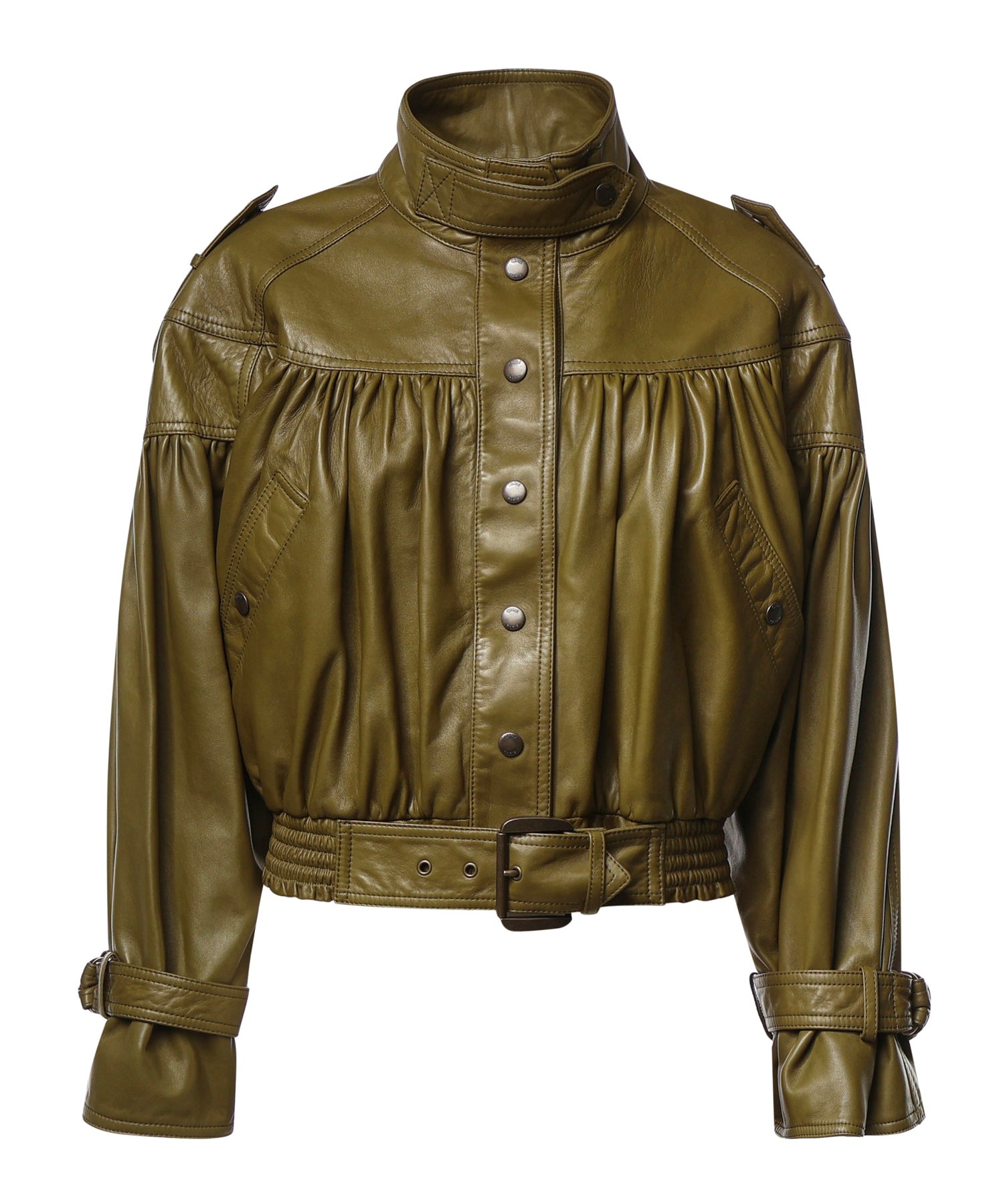 Giacca cropped in pelle CH26ACV19201 3D2 CHLOÉ 