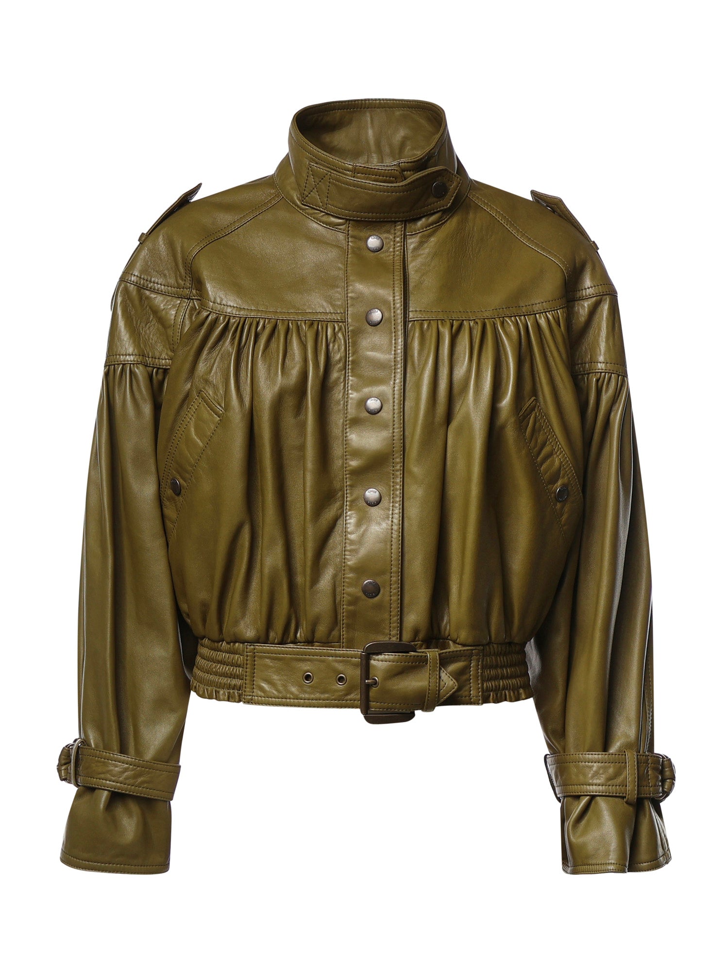 Giacca cropped in pelle CH26ACV19201 3D2 CHLOÉ 