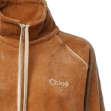 Felpa in misto cotone con zip CH26AJH25188 271 CHLOÉ 