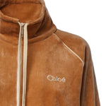 Felpa in misto cotone con zip CH26AJH25188 271 CHLOÉ 