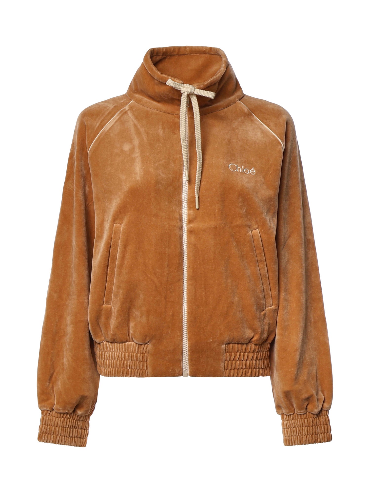Felpa in misto cotone con zip CH26AJH25188 271 CHLOÉ 