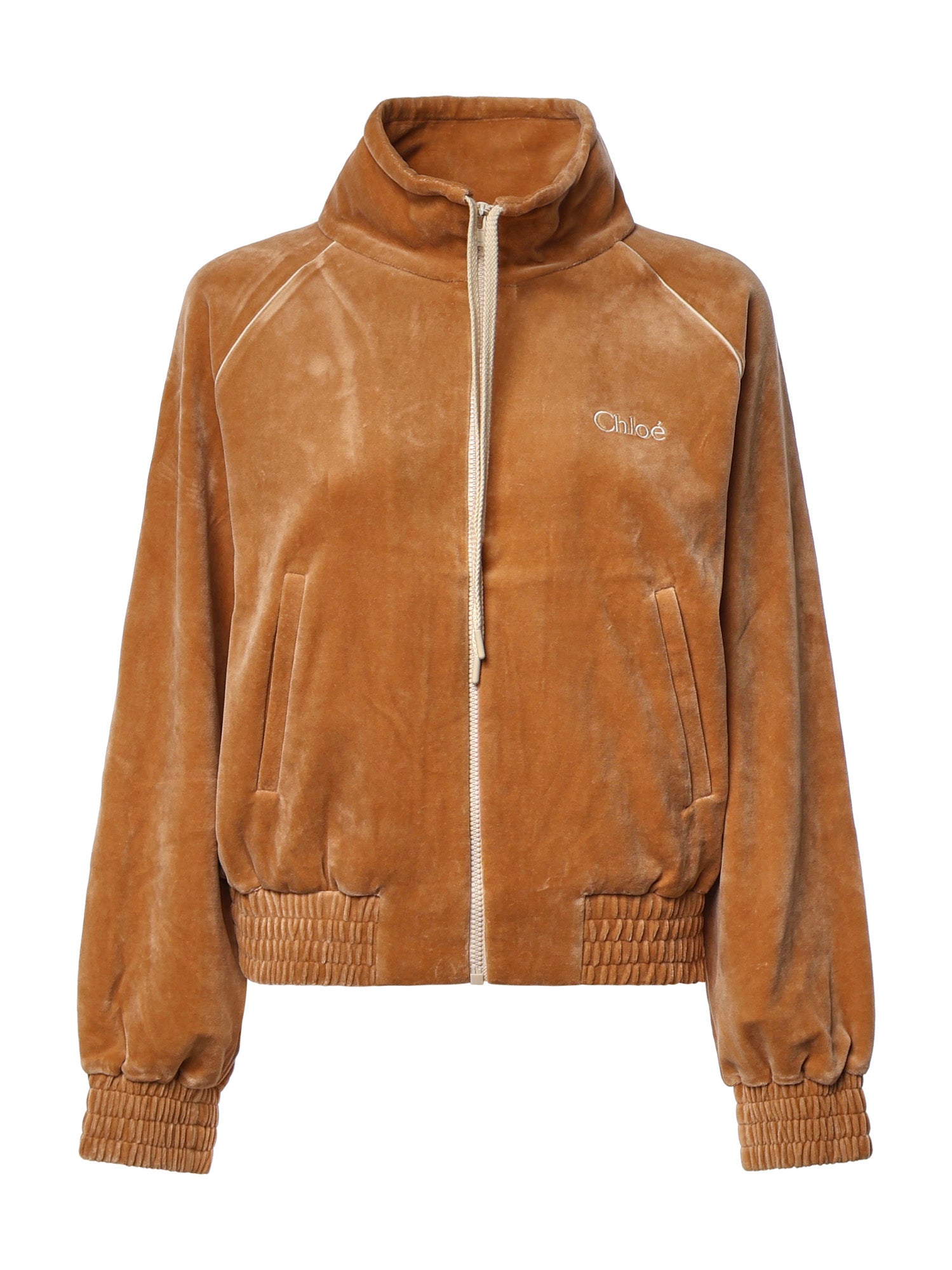 Felpa in misto cotone con zip CH26AJH25188 271 CHLOÉ 