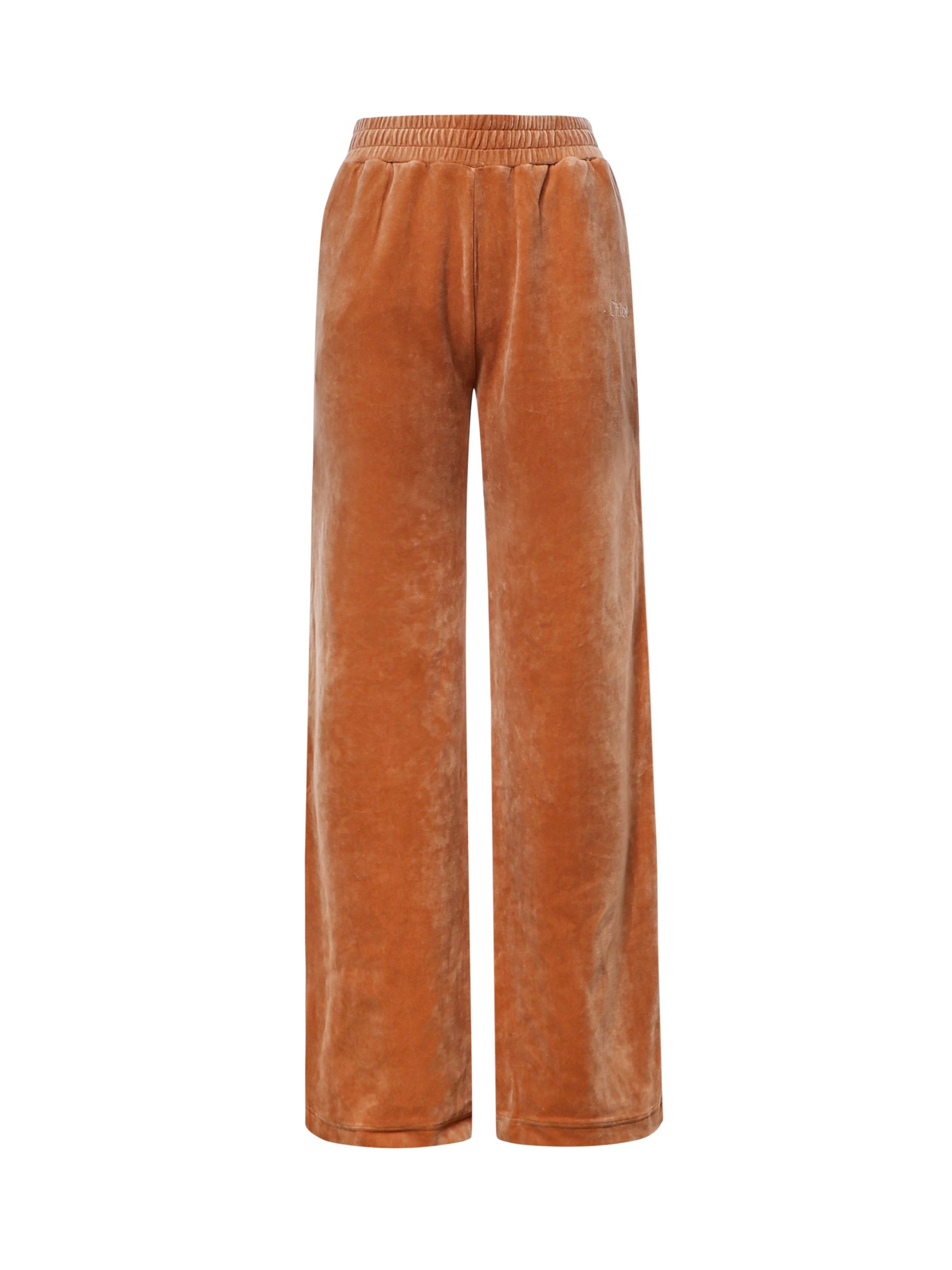 Pantaloni joggers in velluto con logo CH26AJP01188 271 CHLOÉ 