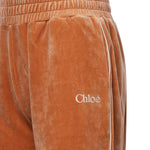 Pantaloni joggers in velluto con logo CH26AJP01188 271 CHLOÉ 