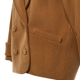Cappotto cropped doppiopetto in lana CH26AMA06077 212 CHLOÉ 