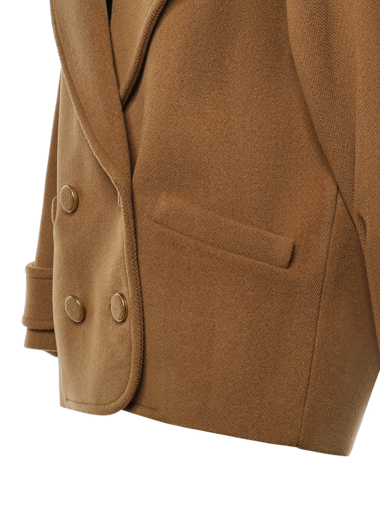 Cappotto cropped doppiopetto in lana CH26AMA06077 212 CHLOÉ 