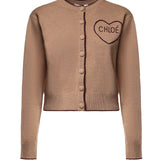 Cardigan in maglia di lana e cashmere con logo CH26AMC15710 218 CHLOÉ 