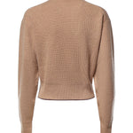 Pullover in maglia di lana e cashmere con logo CH26AMP41710 218 CHLOÉ 