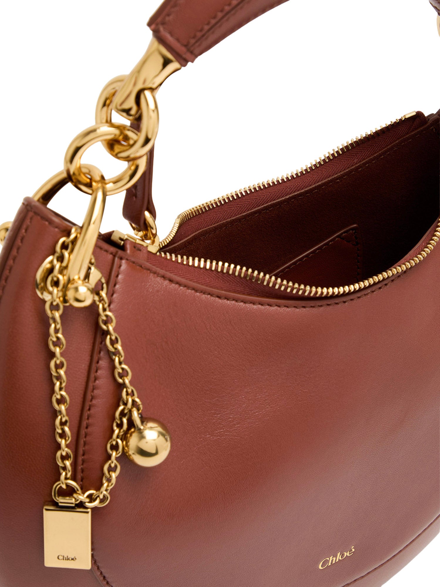 Borsa hobo Chloé Banana piccola in pelle CH26AS921S60 26P CHLOÉ 