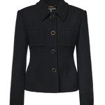 Giacca sartoriale in lana bouclé CH26AVE08060 001 CHLOÉ 