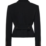 Giacca sartoriale in lana bouclé CH26AVE08060 001 CHLOÉ 