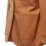 Blazer monopetto in gabardine di lana CH26AVE77066 249 CHLOÉ 