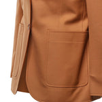 Blazer monopetto in gabardine di lana CH26AVE77066 249 CHLOÉ 