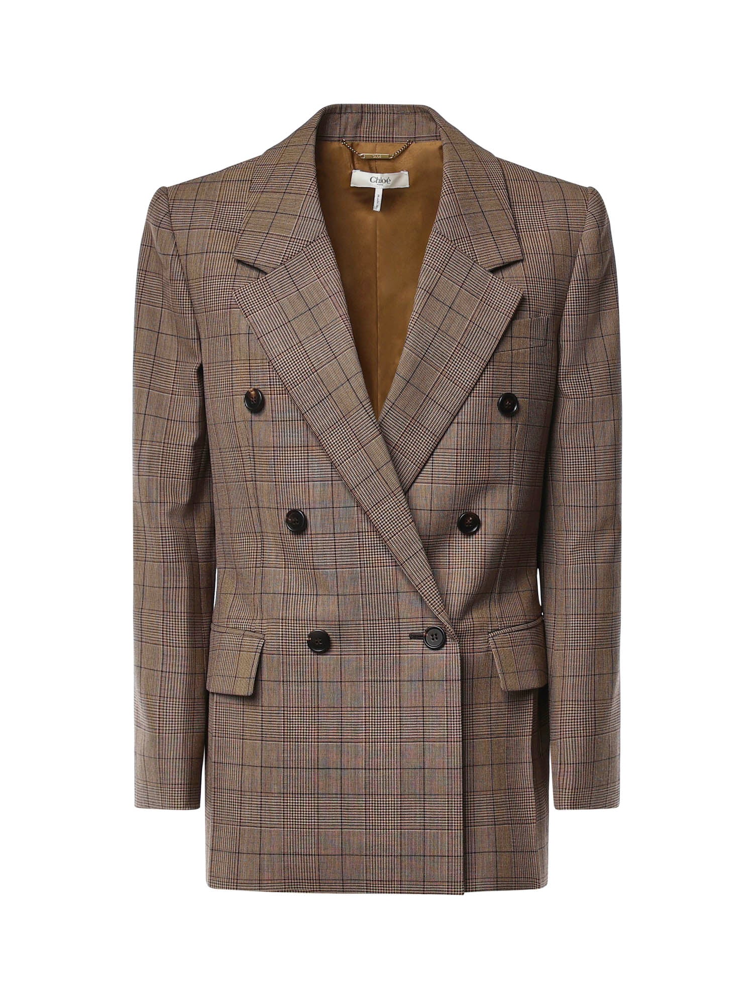 Blazer doppiopetto check in lana CH26AVE78164 93C CHLOÉ 