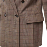 Blazer doppiopetto check in lana CH26AVE78164 93C CHLOÉ 