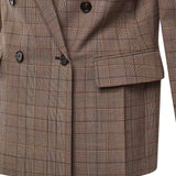 Blazer doppiopetto check in lana CH26AVE78164 93C CHLOÉ 