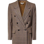 Blazer doppiopetto check in lana CH26AVE78164 93C CHLOÉ 