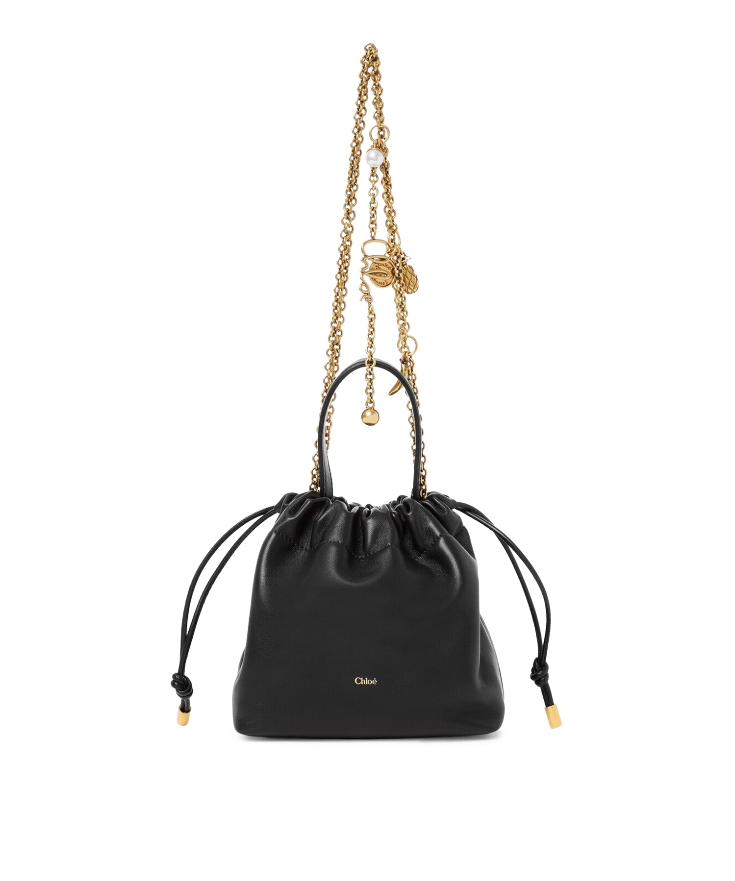 Borsa a spalla piccola Chloé Icons con catena in pelle CH26UP789R12 001 CHLOÉ 