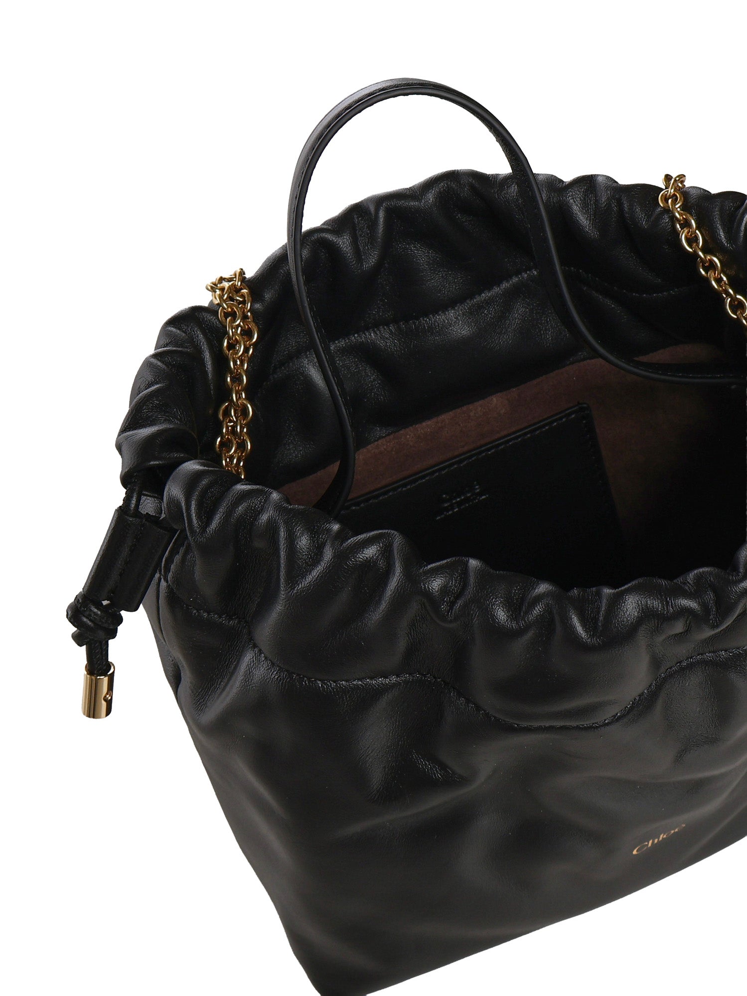 Borsa a spalla piccola Chloé Icons con catena in pelle CH26UP789R12 001 CHLOÉ 